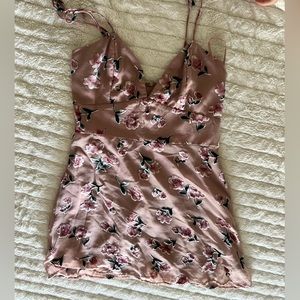 Tiger Mist Floral Mauve Dress Size L